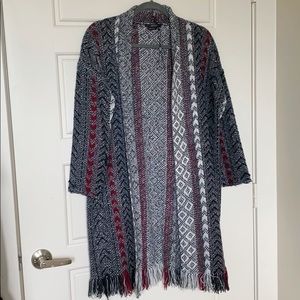 VERTIGO AZTEC FRINGE CARDIGAN S/M